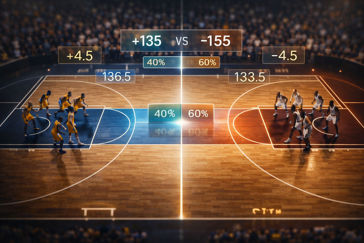 Apostas NBA: o que é spread, moneyline e total de pontos em 2026