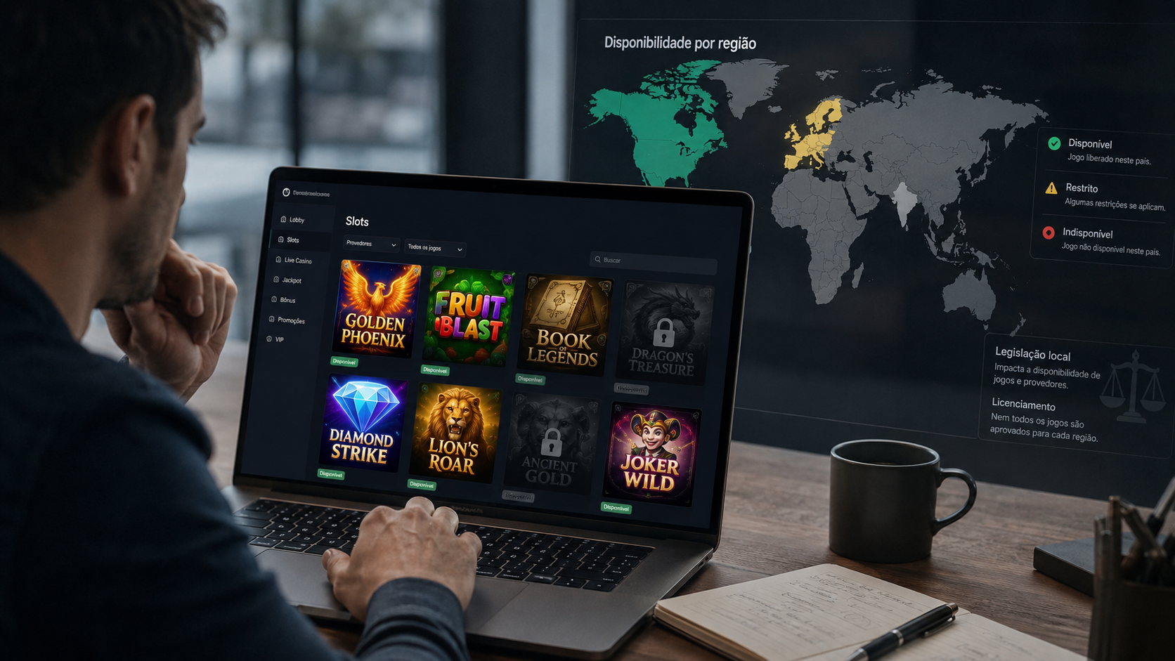 Por que determinados slots desaparecem em alguns países mas continuam disponíveis em outros